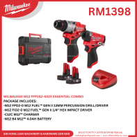 MILWAUKEE M12 FPP2A2-402X ESSENTIAL COMBO
