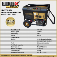 EURO X EGY 7502 HEAVY DUTY GASOLINE GENERATOR