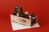 Yule Log Christmas Cake