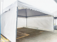 Heavy Duty Pyramid Tent with Side Wall   Strong, Secure & Elegant