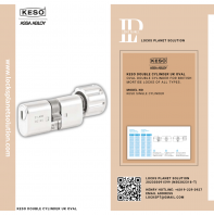 KESO DOUBLE CYLINDER UK OVAL