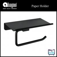 Abagno PH-307-MB Stainless Steel Paper Holder - Matt Black