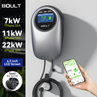 Boult 7kW / 11kW / 22kW Wallbox EV Charger + App Control Type 2 Home AC Charger Boult 7kW / 11kW / 22kW Wallbox EV Charger + App Control Type 2 Home AC Charger