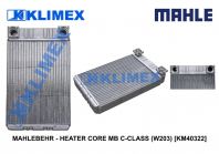 MAHLEBEHR - HEATER CORE MB C-CLASS (W203) [KM40322]