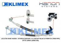 LIQ & DIS HOSE HANON - HYUNDAI SANTAFE '15' C/W EXP VALVE & P/SWITCH (TWIN PIPE) (97761-2W501) [KM41356]