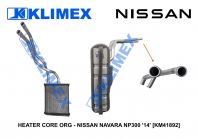 HEATER CORE ORG - NISSAN NAVARA NP300 '14' [KM41892]
