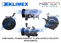 COMP HANON - HYUNDAI SONATA YF '12' (6PK) (VS16E) (3 LEG) (97701-4M100) [KM6272]