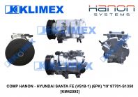 COMP HANON - HYUNDAI SANTA FE (VS18-1) (6PK) '19' 97701-S1350 [KM42095]