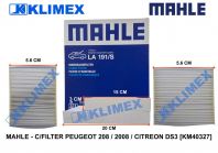 MAHLE - C/FILTER PEUGEOT 208 / 2008 / CITREON DS3 [KM40327]