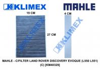 MAHLE - C/FILTER LAND ROVER DISCOVERY EVOQUE (L550 L551) (C) [KM40329]