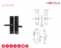 Hafele DL7300 PRO Lever Handle Digital Lock