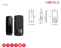 Hafele Nova Rim Lock Digital Lock