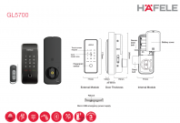 Hafele GL5700 Rim Lock Digital Lock