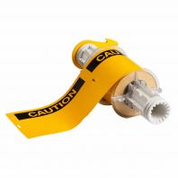 All Weather Permanent Adhesive Vinyl Labels for BBP85 Printer - 4" x 6", OSHA CAUTION Header