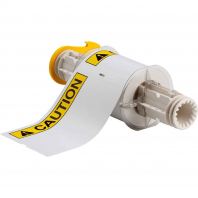 All Weather Permanent Adhesive Vinyl Labels for BBP85 Printer - 4" x 6", ANSI CAUTION Header