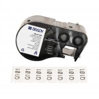 Metalized Solvent Resistant Matte Gray Polyester Labels with Ribbon for M4 M5 Printers