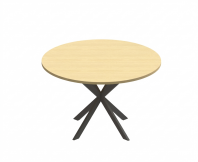 SOSM/FDTSP ~ ROUND TABLE WITH X LEG