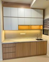 Wet & Dry Kitchen Cabinet Design |  LED Light