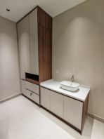 Custom-Made Basin Cabinet with Storage