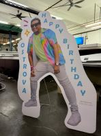 human stand printing