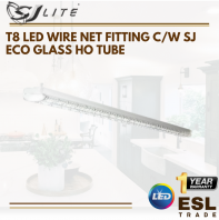 SJLITE T8 LED WIRE NET FITTING C/W SJ ECO GLASS HO TUBE