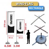 Premium Wind Flag Rectangle Banner Stand   Durable Outdoor Advertising Flag with Ground Spike  High-Quality, Affordable Promotional Display