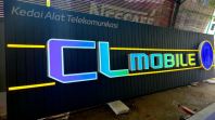 CL MOBILE GADGET - BOX UP LETTERING with Ceiling Panel Signage