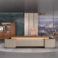 CAVARO DIRECTOR OFFICE TABLE WITH SINGLE SIDE CABINET