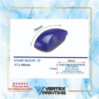 COLOP Brand Stamp Mouse Chop 30-17mm x 46mm COLOP Brand Stamp Mouse Chop 30-17mm x 46mm