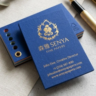 Business Card 480gsm Royal Blue Cotton Card (FSC) Business Card 480gsm Royal Blue Cotton Card (FSC)