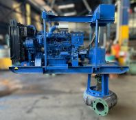 Hino 6-Cylinder diesel engine Complete With New LS300 GearBox Vertical Sand Pump of 5" x 8" Liner Set for use at floating pontoon.