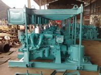 6-Cylinder Diesel Engine  coupled with LS350 Vertical Gearbox complete with 8" Sand Pump, hanger, base plate and oil tank.