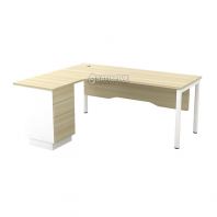 UTRON L-Shape Table With Drawer