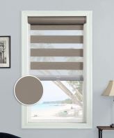 Blackout Zebra Blinds - Warm Taupe