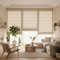 Elegant Roman Blinds for Japandi Inspired Interiors