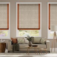 Premium Orange Brick Bordered Roman Blinds for Modern & Luxury Homes in Kuala Lumpur, Selangor & Klang Valley Premium Orange Brick Bordered Roman Blinds for Modern & Luxury Homes in Kuala Lumpur, Selangor & Klang Valley