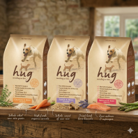 Hug Premium Dry Dog Food 2KG Chicken Lamb Salmon Rice High Protein Healthy Kibbles [Ready Stock]
