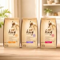 Hug Premium Dog Dry Food - Lamb, Salmon & Chicken Flavours, 18KG Pack for All Breeds Hug Premium Dog Dry Food - Lamb, Salmon & Chicken Flavours, 18KG Pack for All Breeds