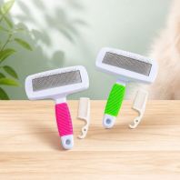 PetGrooming Slicker Brush with Comb for Effective Deshedding - Comfortable Grooming Tool PetGrooming Slicker Brush with Comb for Effective Deshedding - Comfortable Grooming Tool