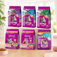 Whiskas Cat Food 3kg Assorted Flavours for Healthy Adult Cats - Balanced Nutrition & Shine Coat Whiskas Cat Food 3kg Assorted Flavours for Healthy Adult Cats - Balanced Nutrition & Shine Coat