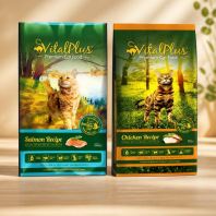 Vitalplus Premium Dry Cat Food 2kg   Salmon & Chicken with Taurine for Healthy Cats