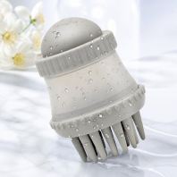 2 in 1 Pet Brush with Shampoo Dispenser and Soft Silicone Bristles for Gentle Grooming by Season Pets House