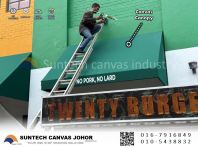 Commercial Shopfront Canopy Awning Johor Bahru | Premium Restaurant & Cafe Canvas Canopy
