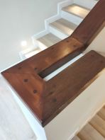 Staircase with Solid Wood Handrail