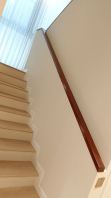 Staircase with Solid Wood Handrail