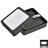 ECOBRIGHT LED BLACK SURFACE DOWNLIGHT SQUARE DAYLIGHT 6500K EB500 24W 8"
