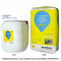 WEBERDRY WP300 E 43KG CEMENTITIOUS ELASTOMERIC WATERPROOF