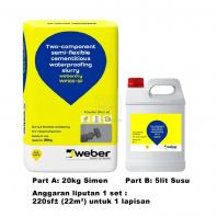 WEBERDRY WP100-SF 25KG (SET) CEMENTITIOUS WATERPROOF