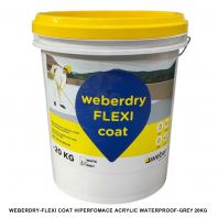 WEBERDRY-FLEXI COAT H/PERFOMACE ACRYLIC WATERPROOF-GREY 20KG