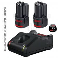 BOSCH BATTERY (GBA 12V 2,0 AH) X 2PCS - 1600A00F6X